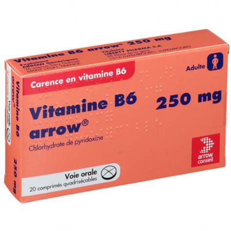 Arrow Vitamine B6 Richard 250 mg 20 comprimés