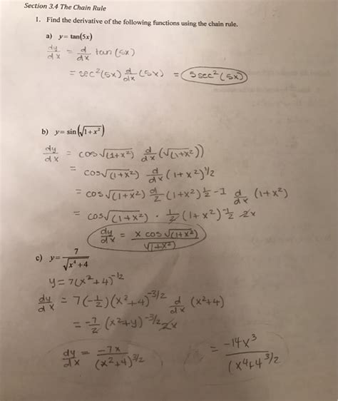 Get Answer Find The Derivative Of The Following Functions Using The