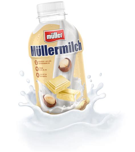 M Llermilch Original In Der Flasche Wei E Schoko Macadamia Geschmack