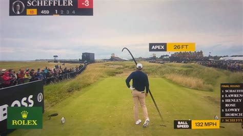 Watch The Moment World No 1 Scottie Scheffler Tops A Tee Shot At The