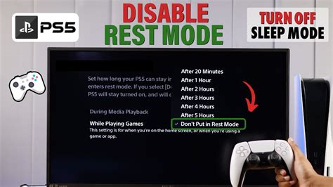 How To Disable Rest Mode On Ps Turn Off Sleep Mode Youtube