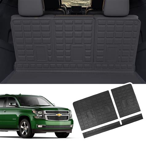 Xipoo Backrest Mat Compatible With 2022 2023 Chevy Tahoe Gmc Yukon Cargo Liner Cargo Mat