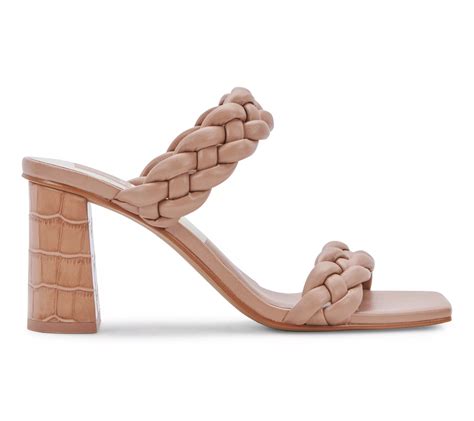 As Is Dolce Vita Braided Heeled Sandals Paily QVC