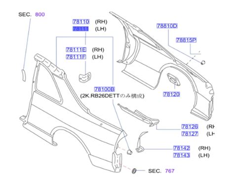 NISMO Heritage Rear Quarter Panel LHS R33 GTR BCNR33