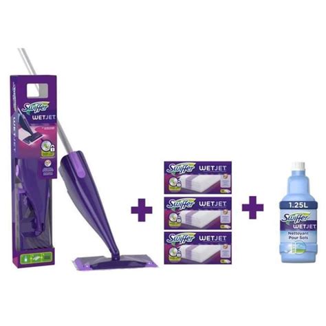 Swiffer Wetjet Kit D Marrage Balai Sprak Liquide Nettoyage L