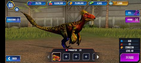 Finally Got The Elusive Pyroraptor To Level 40 R Jurassicworldapp