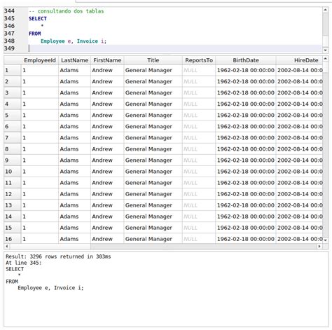 Sql Básico Consultar Varias Tablas Cross Join Scyasig