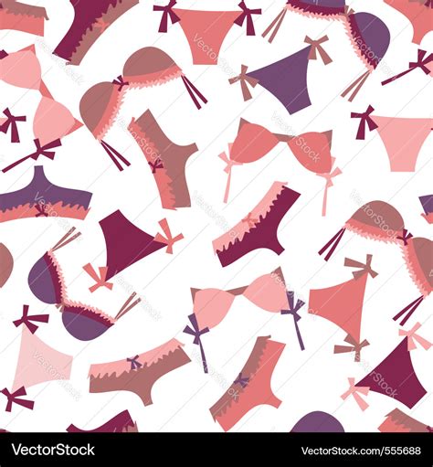 Lingerie Pattern Royalty Free Vector Image Vectorstock