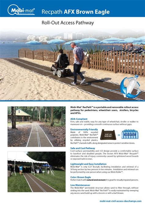 Mobi Mat Ada Beach Access Mat Inclusive Technology