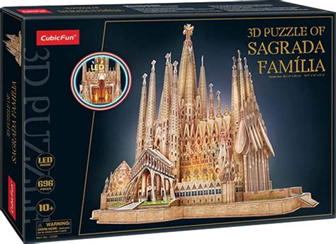 CUBICFUN Svítící 3D puzzle Sagrada Família 696 dílků Puzzle puzzle cz