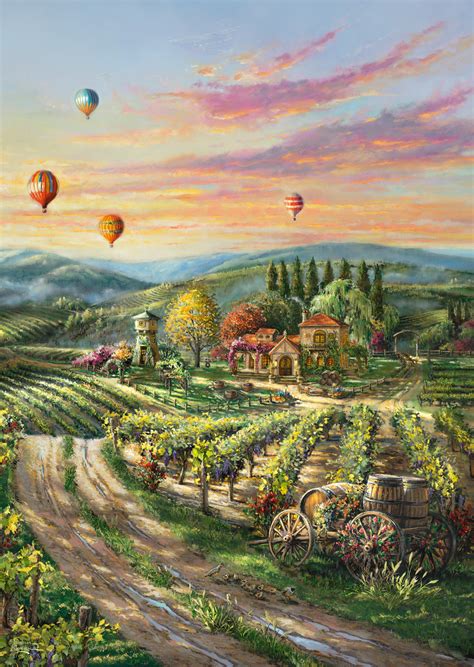 Pq Puzzle El Thomas Kinkade Winnica W Dolinie Sklep