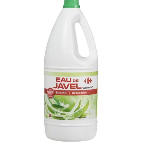 Eau de javel eucalyptus CARREFOUR le bidon de 2L à Prix Carrefour