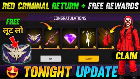 Tonight Update Claim Red Criminal Bundle Free Gloowall Skin