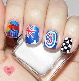 Formula One Daniel Ricciardo Red Bull Nail Art Emma S Space Nails