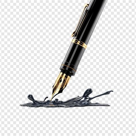 Premium PSD Fountain Pen Isolated On Transparent Background