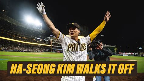 Ha Seong Kim Hits First Career Walk Off Home Run 김하성의 빅리그 커리어 첫 끝내기