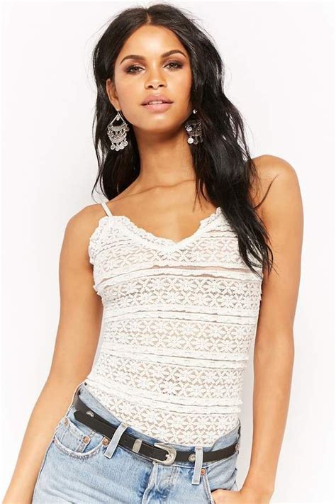Forever 21 Lace Ruffle Bodysuit Forever21 Bodysuit Ad Ruffle