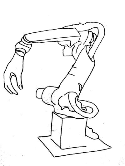 Robotic Hand Drawing Robot Hand Drawing At Getdrawings Bodewasude