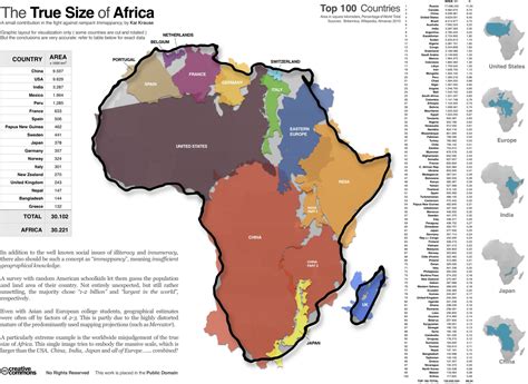 True Size Of Africa Flowingdata