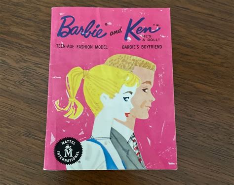 Vintage Barbie Booklet 1960 S Barbie Fashion Booklet Barbie And Ken