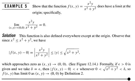 Calculus Limit Of Multivariable Functions Do Not Understand Solution