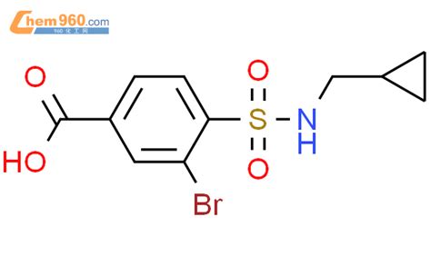 651058 86 5 Benzoic Acid 3 Bromo 4 Cyclopropylmethylamino Sulfonyl