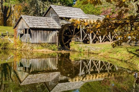 View Of Mabry Mill Blue Ridge Parkway Va Editorial Stock Image