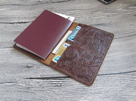 Personalized Leather Passport Holderleather Passport Etsy