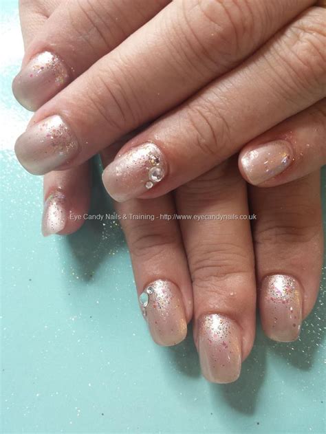 Nude Pearl Polish With Swarovski Crystals Nails Beautiful Nail Art Nail Art