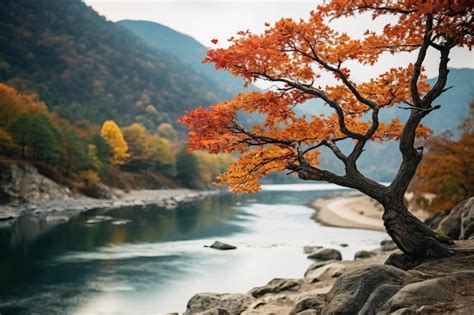 Premium Ai Image Autumn Bliss Exploring The Majestic Mountain Landscape