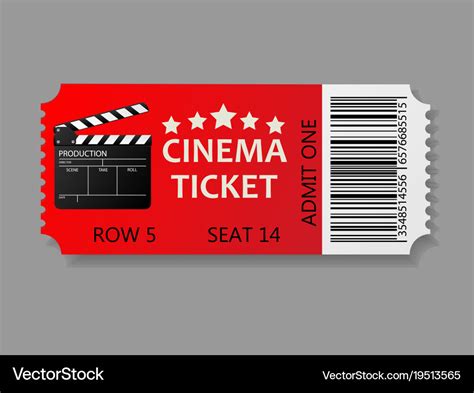 Admit one ticket Royalty Free Vector Image - VectorStock