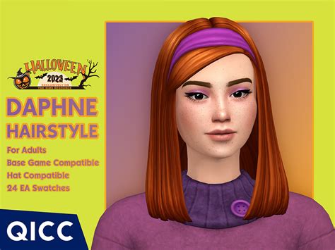 The Sims Resource Halloween Daphne Hair