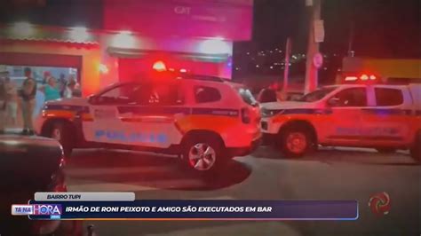 Irmão de Roni Peixoto é morto a tiros em bar no bairro Tupi em Belo