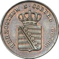 3 Pfennige Ernest I Duchy Of Saxe Coburg And Gotha Numista