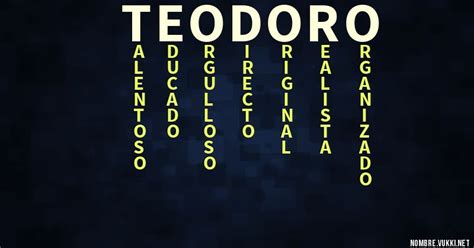 Qué significa teodoro