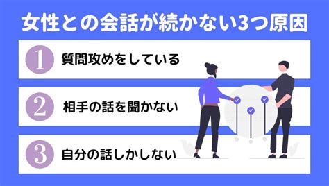 【知らないと損】女性との会話が続かない6つの原因！会話を続けるコツも徹底解説 ぶんしち 恋愛スクール