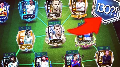 Ovr Top Teams In Fifa Mobile Ovr Zidane Youtube