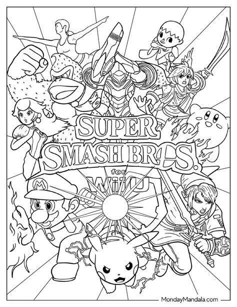 20 Super Smash Bros Coloring Pages Free PDF Printables In 2024