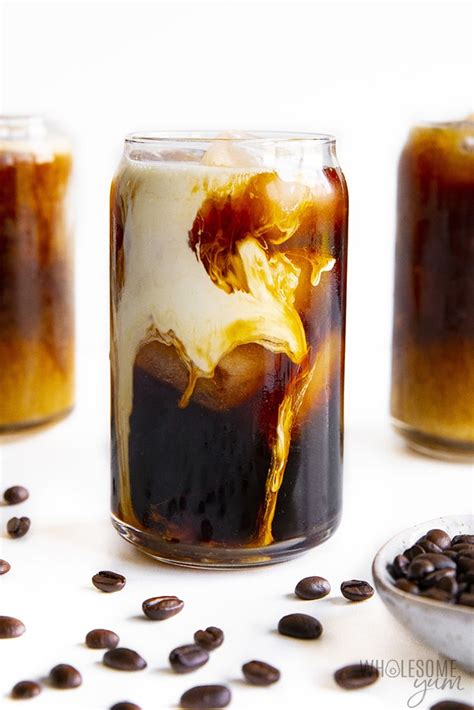 Easy Keto Iced Coffee Recipe Plain Flavored Wholesome Yum