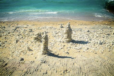 Pile Of Stones On The Beach Photograph By Youri Mahieu Fine Art America