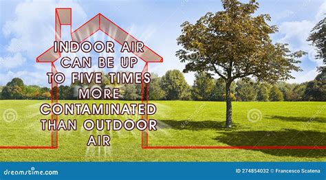 Indoor Air More Contaminated Than Outdoor Concept Image With The Most Common Dangerous