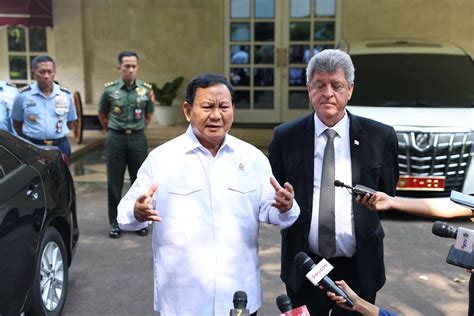 Prabowo Bahas Pengiriman Kapal Rumah Sakit Tni Ke Palestina Dengan