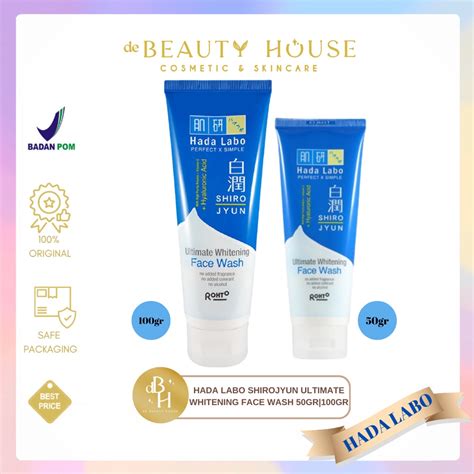 Jual HADA LABO Shirojyun Ultimate Whitening Face Wash 50g 100g