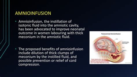 MECONIUM STAINED AMNIOTIC FLUID