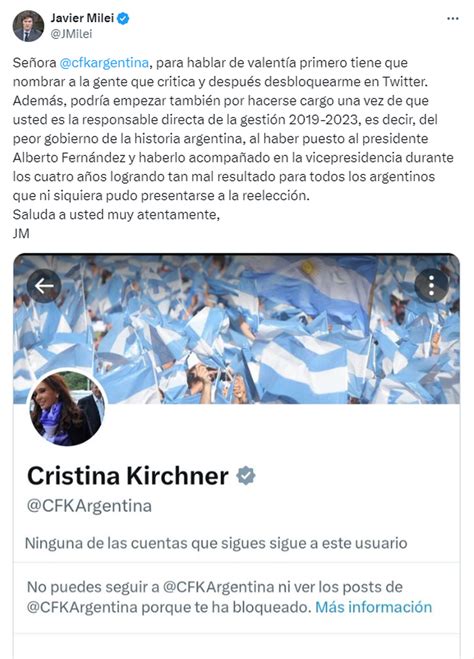 Cristina Kirchner Le Respondi A Javier Milei Y Lo Dej Mal Parado