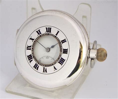 Antiques Atlas Silver Longines Half Hunter Pocket Watch