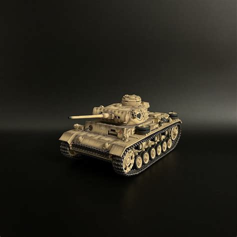 War Park AX032 DAK PzKpw III Ausf M Black Heart 15th Panzer Division