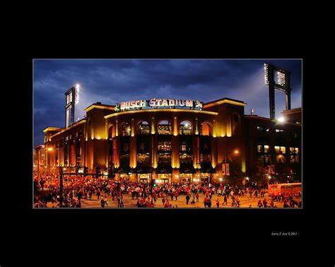 Busch Stadium At Night Photograph by Larry Jost | Fine Art America