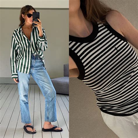 Black And White Striped Shirt Outfit Ideas Dresses Images