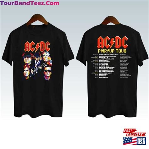 Acdc Band S Vintage Shirt Pwr Up World Tour Rock Concert